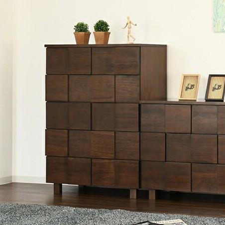 ローチェスト チェスト 幅80cm 5段 収納 桐 タンス おしゃれ モダン 代 