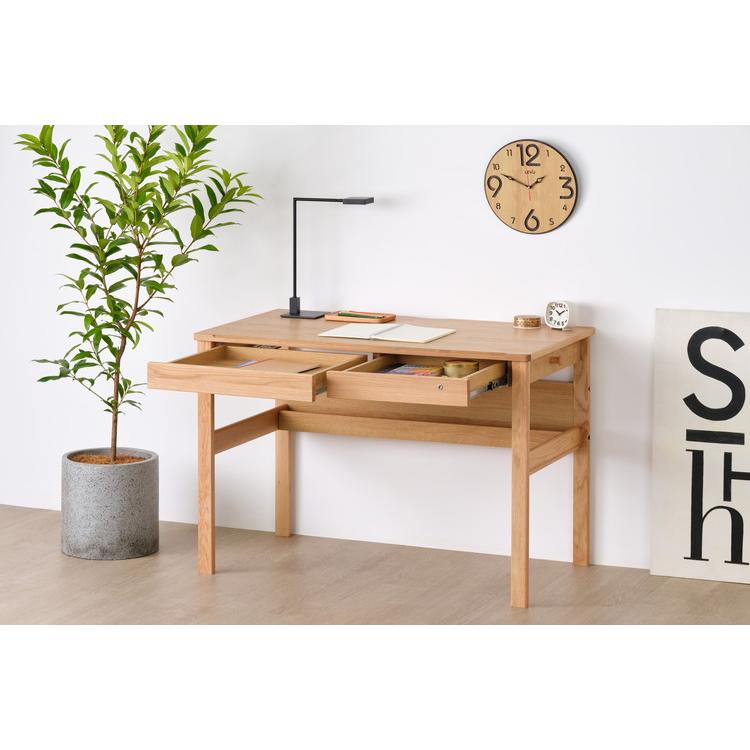 学習　PC デスク おしゃれ 一生紀 学習デスク 幅105cm タップ収納付き 配線隠し 引き出し付き