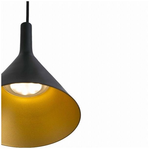 ゴーリキアイランド PAM-P LED Black and gold pendant lamp FARO INDOOR ライト FA64160 代引不可の画像