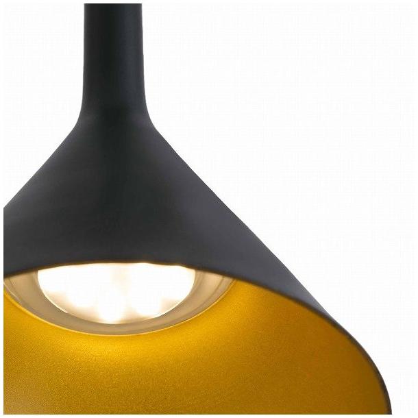 ゴーリキアイランド PAM-P LED Black and gold pendant lamp FARO INDOOR ライト FA64160 代引不可の画像
