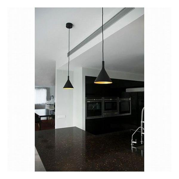 ゴーリキアイランド PAM-P LED Black and gold pendant lamp FARO INDOOR ライト FA64160 代引不可の画像