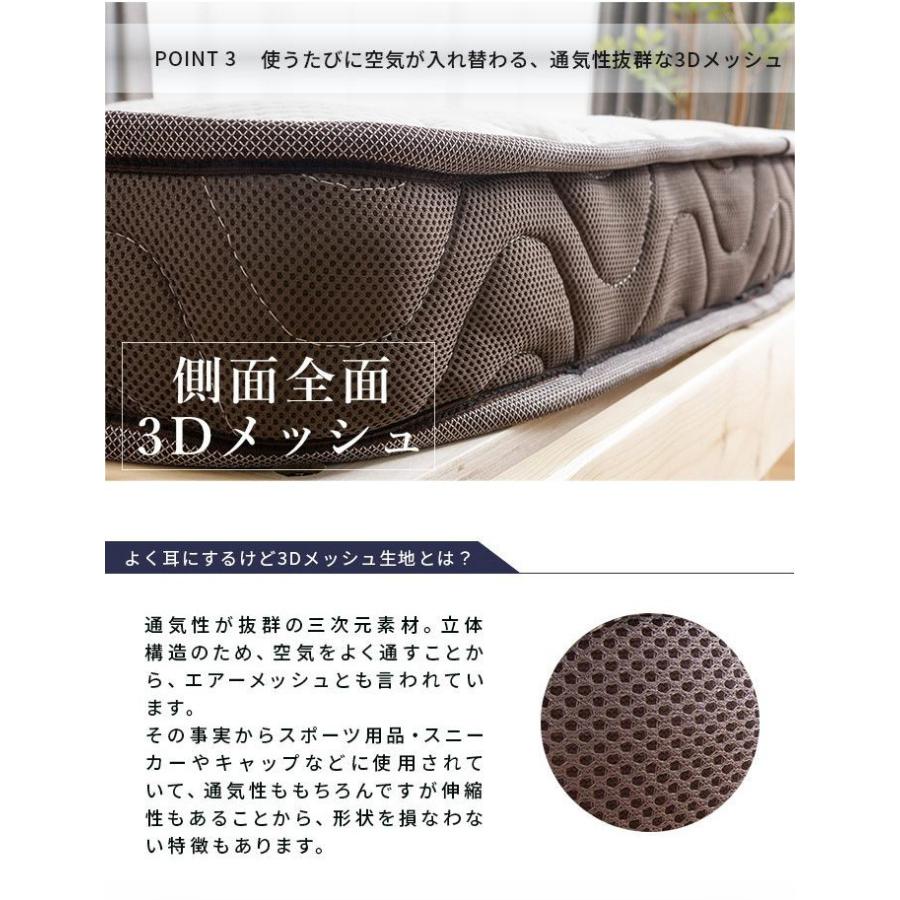 3つ折りポケットコイルマットレス シングル 厚さ10cm 薄型 三つ折り 折りたたみ 圧縮梱包 コンパクト配送 ロールマットレス 代引不可 | ブランド登録なし | 10