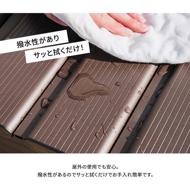 屋外物置 アルミボックス 容量195L 幅150cm アルミ縁台ストッカー 収納庫 ベンチストッカー ベンチ収納 アルミ 収納箱 玄関 BOX 収納ボックス 代引不可_9