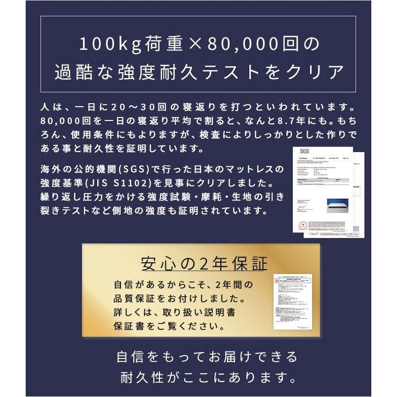 ★日本の職人技★ 薄型ポケットコイルマットレス シングル 厚さ10cm 圧縮梱包 コンパクト配送 ロールマットレス ポケットコイル 代引不可