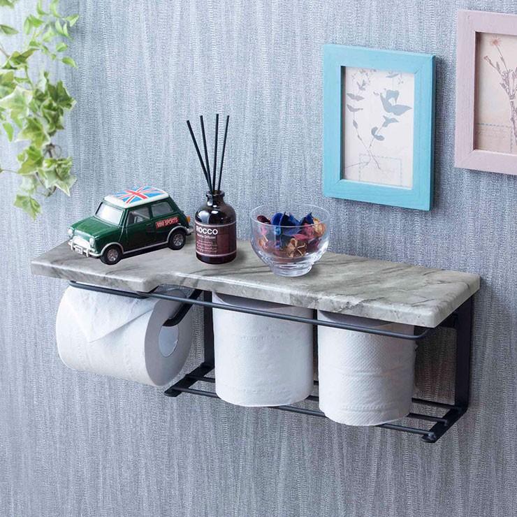 トイレットペーパーホルダー ストック ペーパーホルダー 収納 大理石調 おしゃれ トイレ収納 シンプル 台付き スタイリッシュ 代引不可 3h Sin 31 リコメン堂生活館 通販 Yahoo ショッピング
