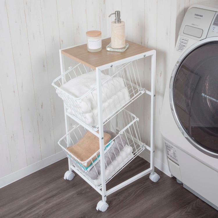 ランドリー ラック 洗濯機ラック 2段ラック ランドリー収納 洗濯機収納