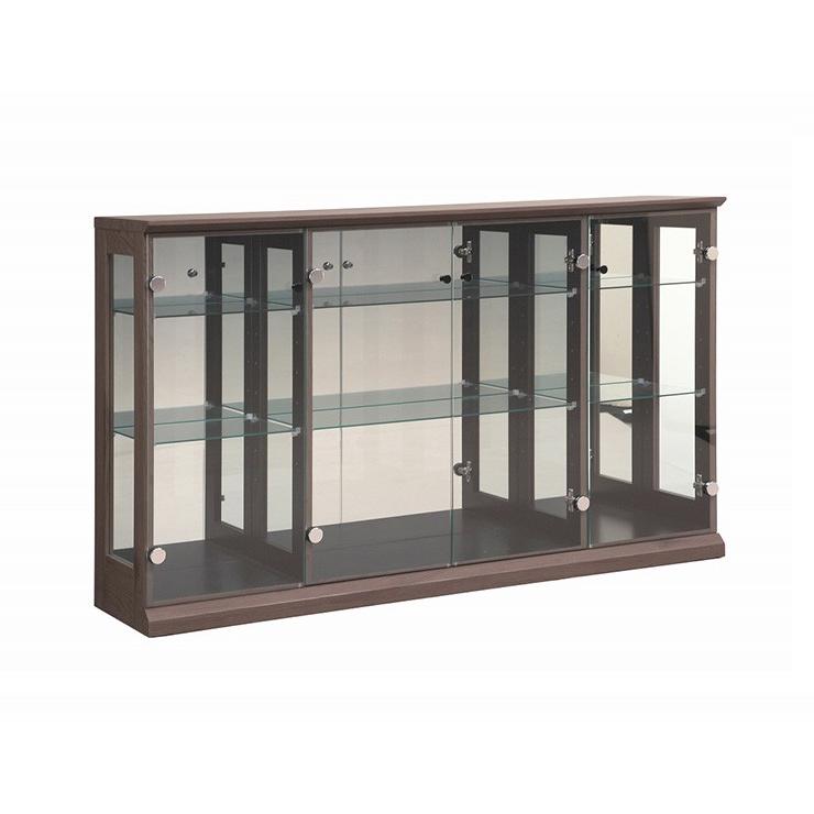 バルム140 コレクションボード 幅139cm 奥行31cm 高さ83cm 完成品 リビングボード コレクションラック 飾棚 収納 ガラス フィギュア_4