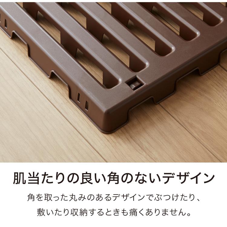 日本製 折りたたみすのこベッド シングル 布団も干せる 樹脂製 耐荷重