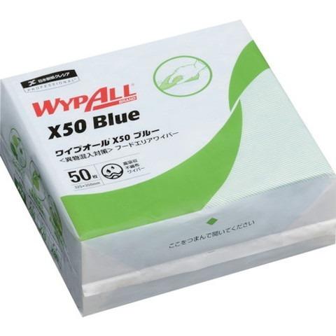クレシア ワイプオール X50ブルー 4ツ折リ 60650 代引不可