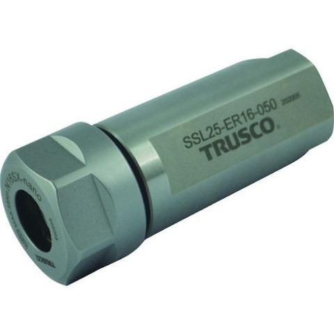 正規品保証 TRUSCO トラスコ NC旋盤用ストレートシャンクコレットホルダ フラット付キERコレットホルダSSL型 メトリック シャンク径16 全長50 ER11用 代引不可