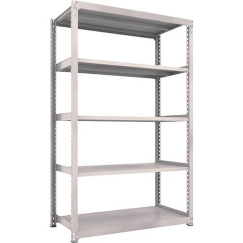 TRUSCO トラスコ M3型中量棚 1500X721XH2400 5段 単体 ネオグレー M38575 組立品 組立設置不可 代引不可
