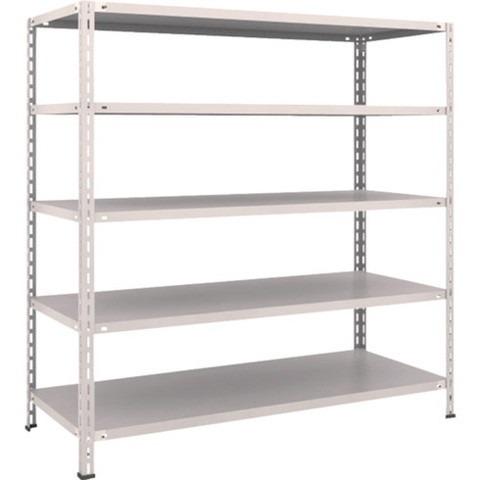 TRUSCO トラスコ 軽量棚 中棚ボルトレス型1500X600X1500 5段 ネオグレー L55W15 組立品 組立設置不可 代引不可