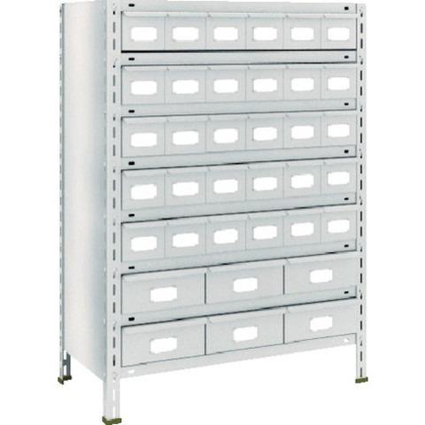 TRUSCO トラスコ 軽量棚875X450X1200スチール引出小X30大X6 ネオグレー 43X808A5B2 組立品 組立設置不可 代引不可
