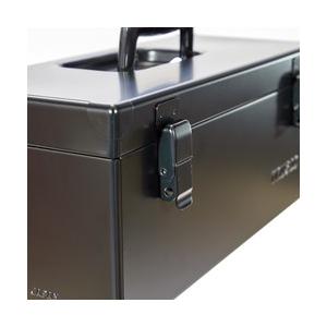 TRUSCO 片開きツールボックス つや消しブラック W405×D173×H175