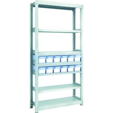 TRUSCO トラスコ M2型軽中量棚 H1800 樹脂透明引出付 小X12 M26337C12 組立品 組立設置不可 代引不可