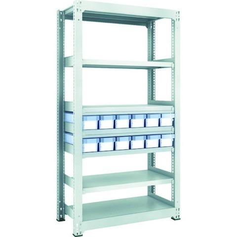 TRUSCO トラスコ M3型中量棚 H1800 樹脂透明引出付 小X12 M36357C12 組立品 組立設置不可 代引不可