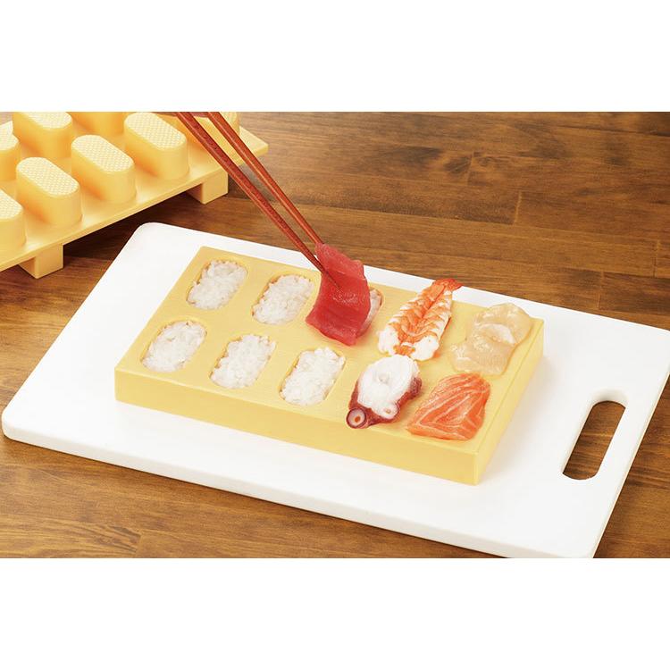 曙産業 日本製 寿司型 握り寿司 いちどに10貫できる 寿司げた形おすし