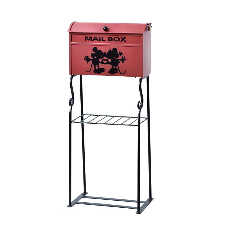 スタンドポスト ミッキー ミニー ミッキー 郵便ポスト 特徴的な ポスト おしゃれ 代引不可 おしゃれ かわいい スタンドポスト 5e Sd 6053 セトクラフト ディズニー リコメン堂生活館 アンティーク風