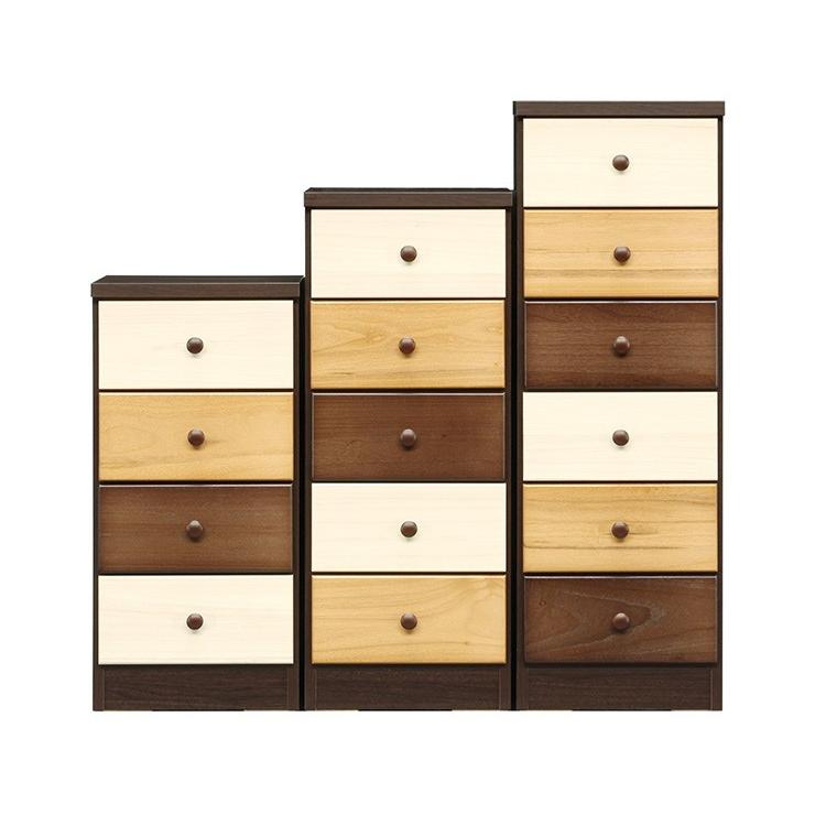 国産 大川家具 完成品 チェスト 4段 幅39cm 高さ80cm 無垢材 収納