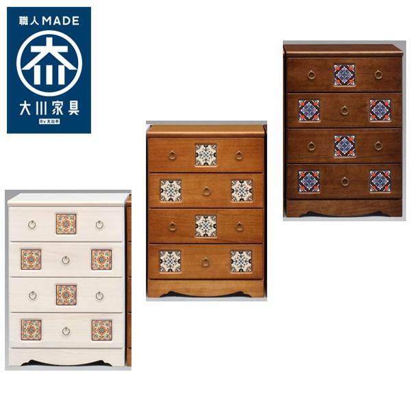 国産 大川家具 完成品 チェスト 幅60cm 高さ85cm 無垢材 陶器 収納 天然杢桐材 日本製 木製 衣類 おしゃれ 代引不可