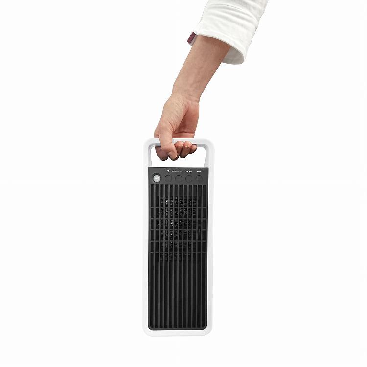 トップランド 2WAYスリムセラミックヒーター 1000W ホワイト 縦置き 横