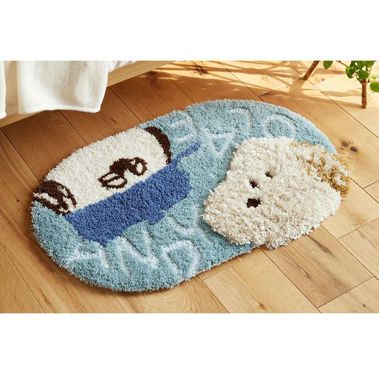 マット 日本製 45×70cm スヌーピー SNOOPY Andy and Olaf MAT アンディ&オラフ マット 玄関マット ラグマット 防ダニ 北欧 おしゃれ 代引不可｜rcmdse｜05