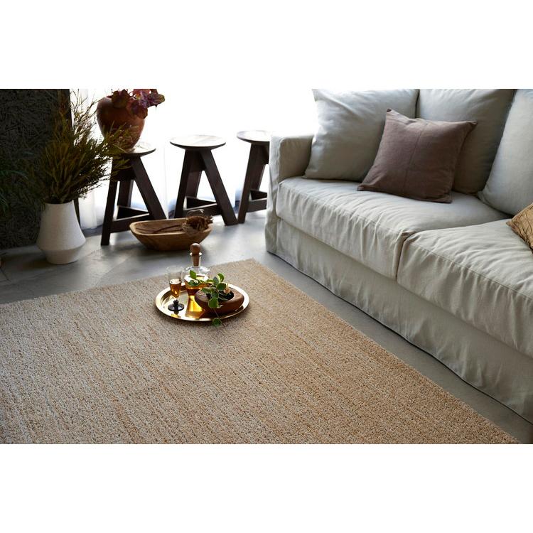 クリーム色 羊毛ラグ 約190cm x 80cm クリーム色 羊毛ラグ 約190cm x 80cm