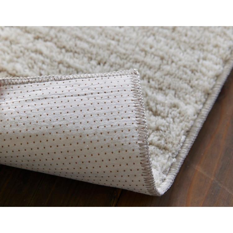 日本製 ラグ 190×190cm 滑り止め エクリュ むじのラグ 無地 タフトラグ