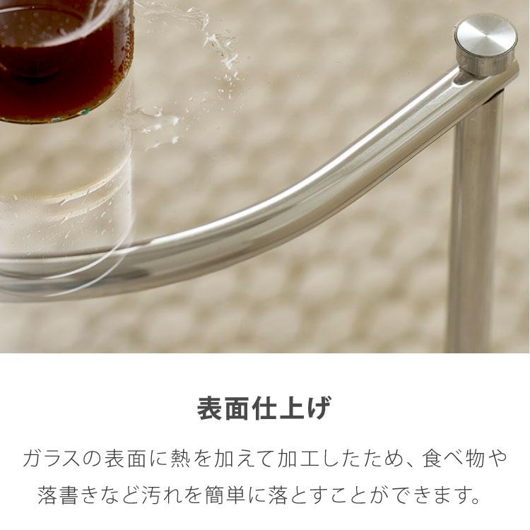 roomnhome×リコメン堂 ガラステーブル 幅100cm センターテーブル 