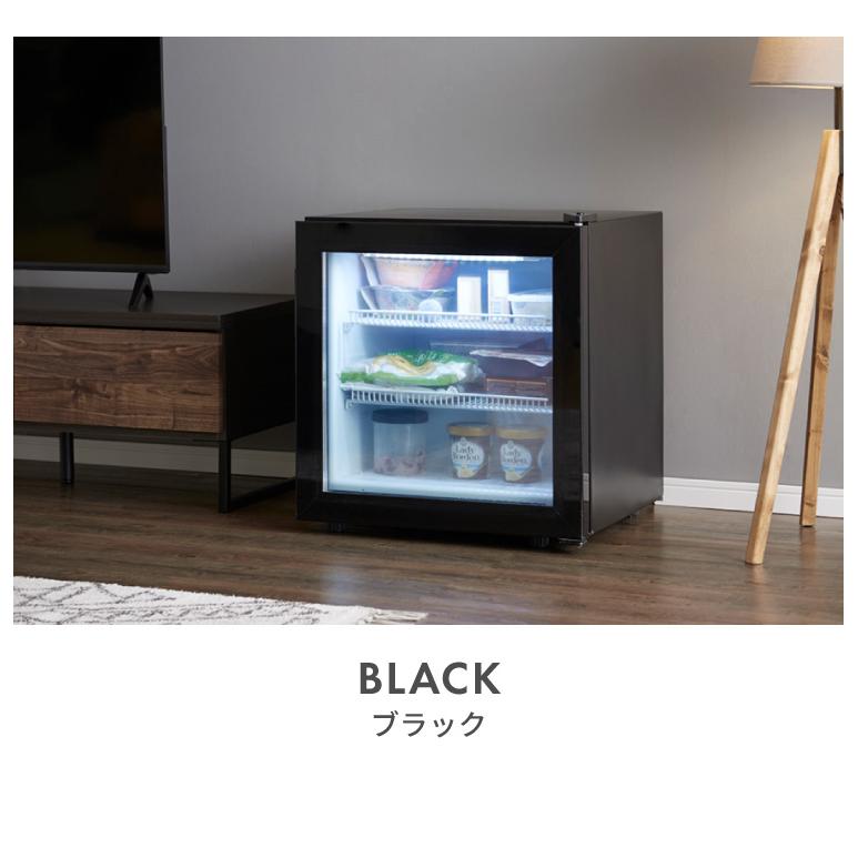 ディスプレイ冷凍庫 55L ガラストップ ショーケース仕様 冷凍庫