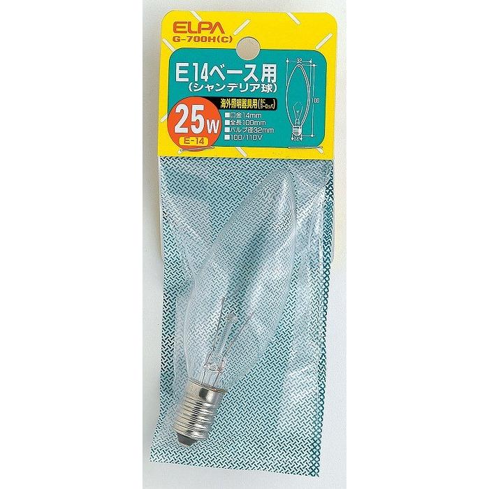 シャンデリア25W G-700H C エルパ ELPA 朝日電器｜rcmdse