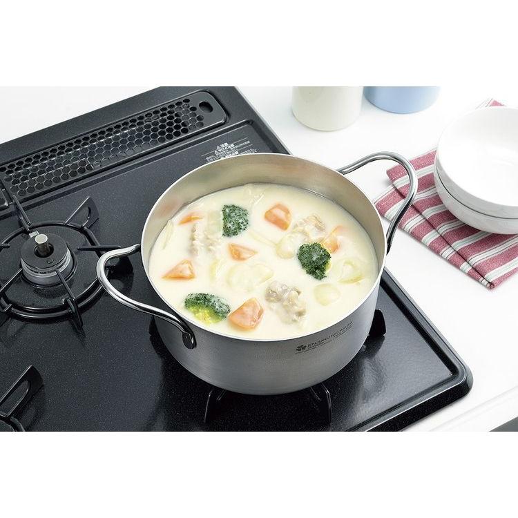 日本製 燕三条 両手鍋20cm 代引不可の画像