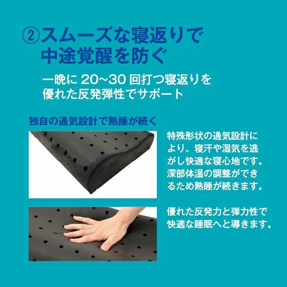 超高反発ウレタンリラックスピロー ゼログラビティ 反発力 弾力性