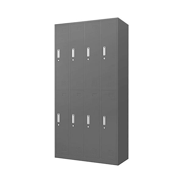 生まれのブランドで 四人用 スチールロッカー スチール製 更衣ロッカー かぎ付き 工具不要で組み立て品 高さ180cm 4列2段 8人用 ロッカー 収納 代引不可 スチールキャビネット オフィスロッカー カラー ホワイト Folliq4 Com