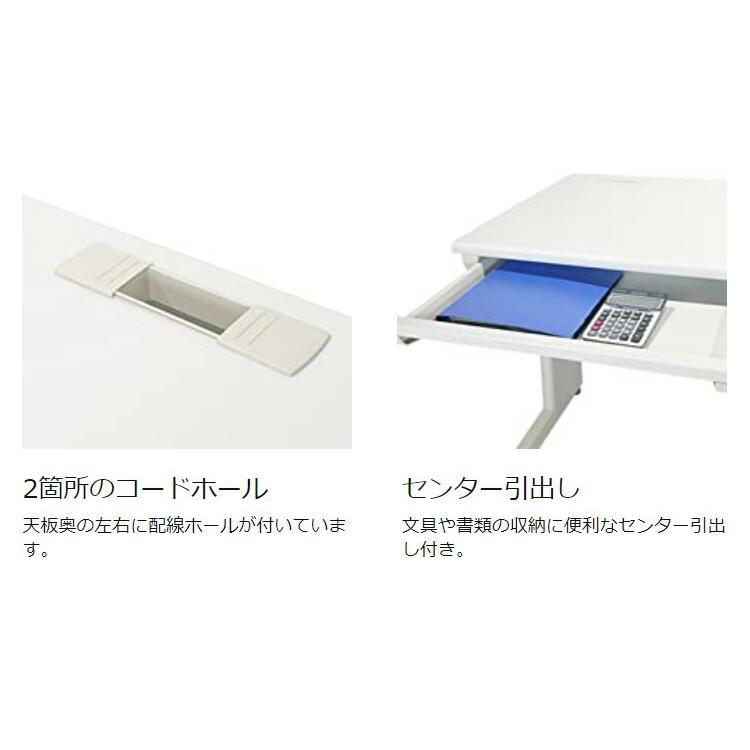 ※法人様限定販売 オフィスデスク 両袖机 幅160×奥行き70cm デスク 両袖デスク スチールデスク 事務机 事務用デスク ワークデスク パソコンデスク 代引不可の画像