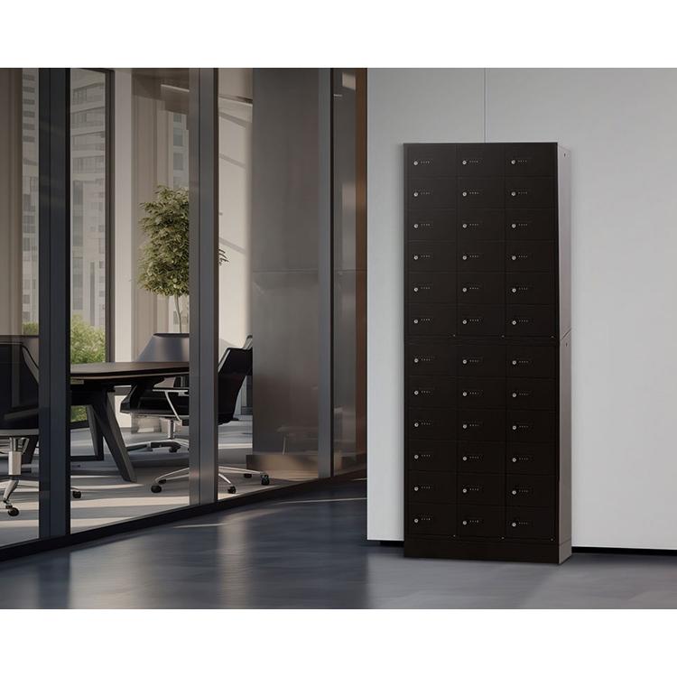 ロッカー ダイヤル錠 3列4段 12人用 木目 貴重品入れ 貴重品ロッカー 貴重品収納 セキュリティボックス キャビネット おしゃれ 鍵 NSAFE-34-2C 代引不可_4