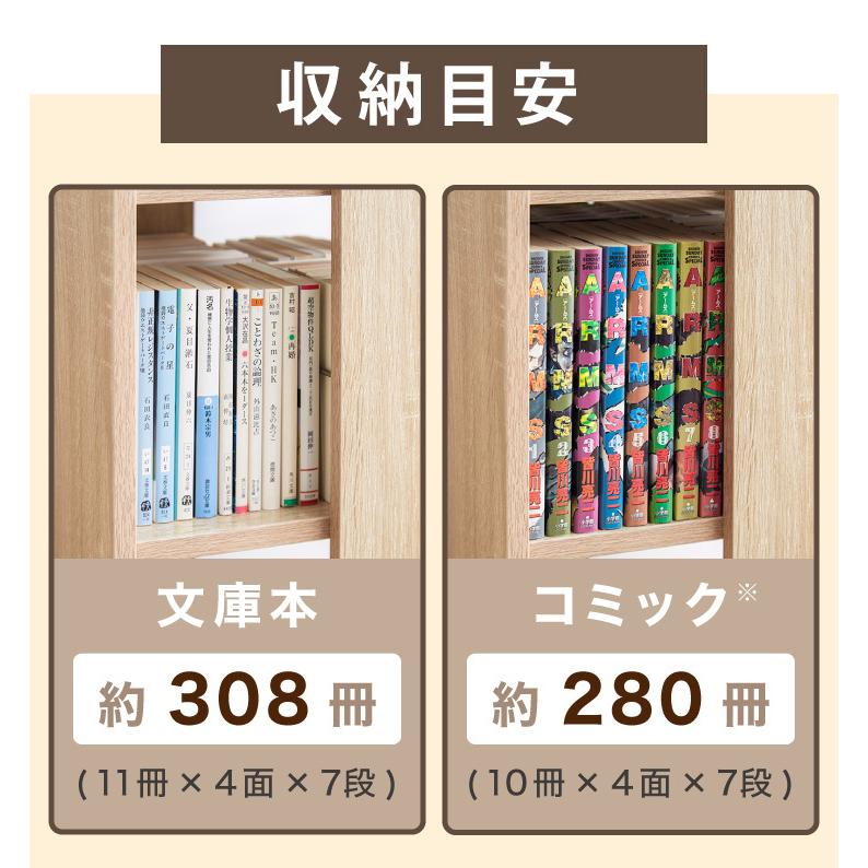本棚 回転コミックラック 7段 CMRK-07 高さ159cm スリム 回転ラック