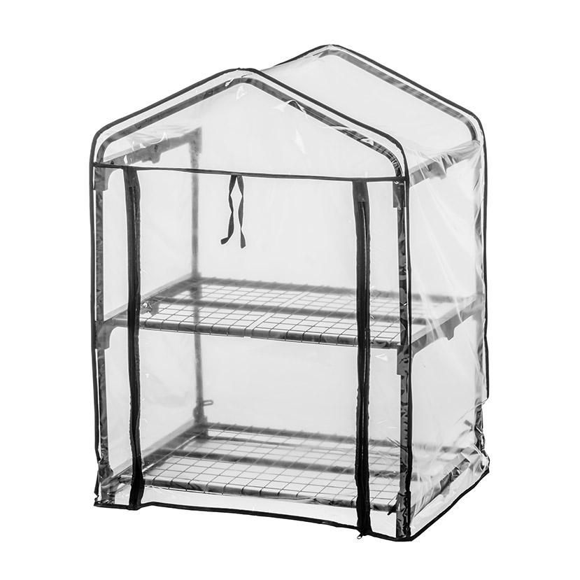 専用カバー ビニール温室 2段 ブラック ビニール温室棚 2段ラック