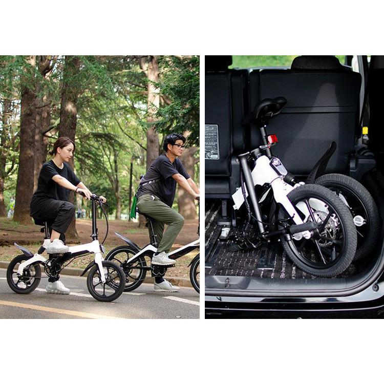 引取り限定新品/ハイスペック/折りたたみ/電動アシストE-BIKE/白