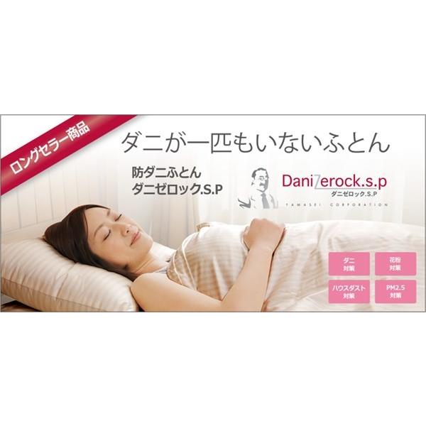 布団セット 6点 シングル 防ダニ加工 防ダニ布団 洋式 【ベット用】 ダニゼロック.S.P ストライプ 布団6点セット シングル 代引不可の画像