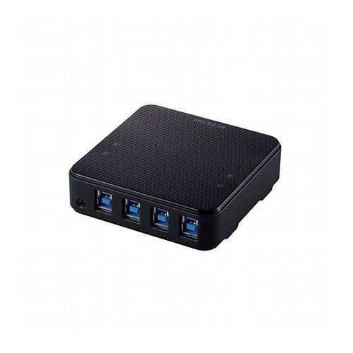 エレコム USB切替器 USB3.0 PC側4ポート 接続機器4ポート 手元スイッチ ブラック U3SW-T4 代引不可