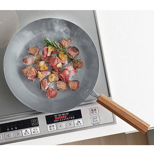 わたしのこだわり フライパン24cm 変形しにくいキズつきにくい オール熱源対応 直径24cmフライパン1個 日本製 4134-097 代引不可の画像