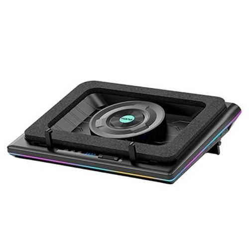 llano ノートパソコン 冷却パッド RGBライト搭載 V12RGB-BK 黒 llano ノートパソコン 冷却パッド RGBライトモード 15-19インチ対応