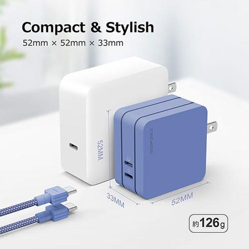 デジフォース Square スタイリッシュPD充電器 65W 2C ブラック D0082BK 代引不可｜rcmdse｜02