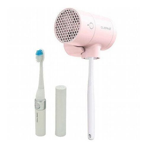 CLEAND 歯ブラシUV除菌乾燥機 T-dryer Pink + 音波式電動歯ブラシ CL20317+TB-303WT 代引不可｜rcmdse