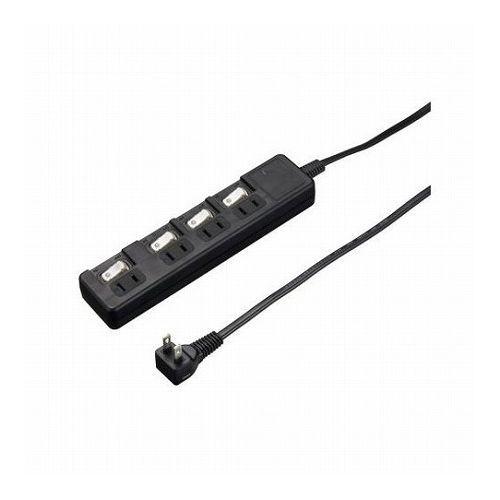 5個セット YAZAWA 雷ガード付4個口節電タップ2mブラックH8KS442BKX5 代引不可