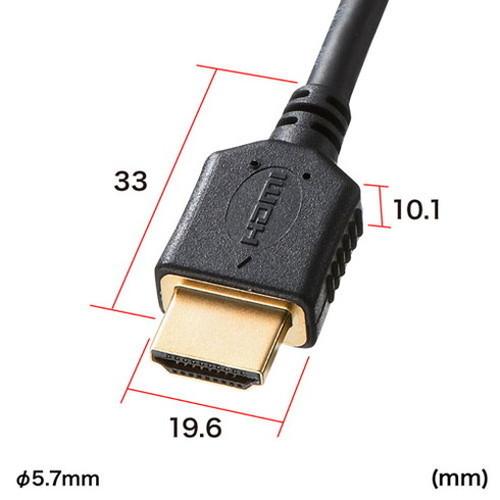 5個セット サンワサプライ プレミアムHDMIケーブル1m黒 KM-HD20-P10X5 代引不可_2