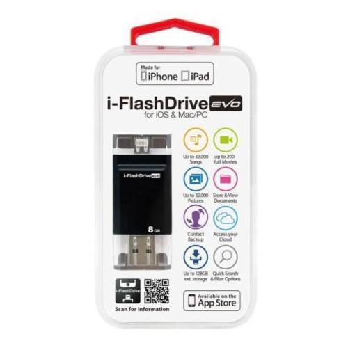 Photofast i-FlashDrive EVO for iOS&Mac/PC Apple社認定 LightningUSBメモリー 8GB IFDEVO8GB｜rcmdse