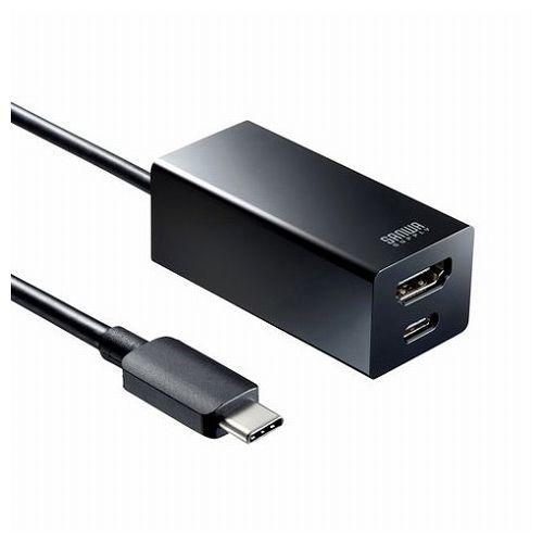 サンワサプライ USB Type-Cハブ付き HDMI変換アダプタ Type-Cハブ2ポート USB-3TCH34BK 代引不可｜rcmdse