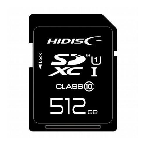 HIDISC 超高速SDXCカード 512GB UHS-I Class10 U3/V30対応 HDSDX512GCL10UIJP3 代引不可